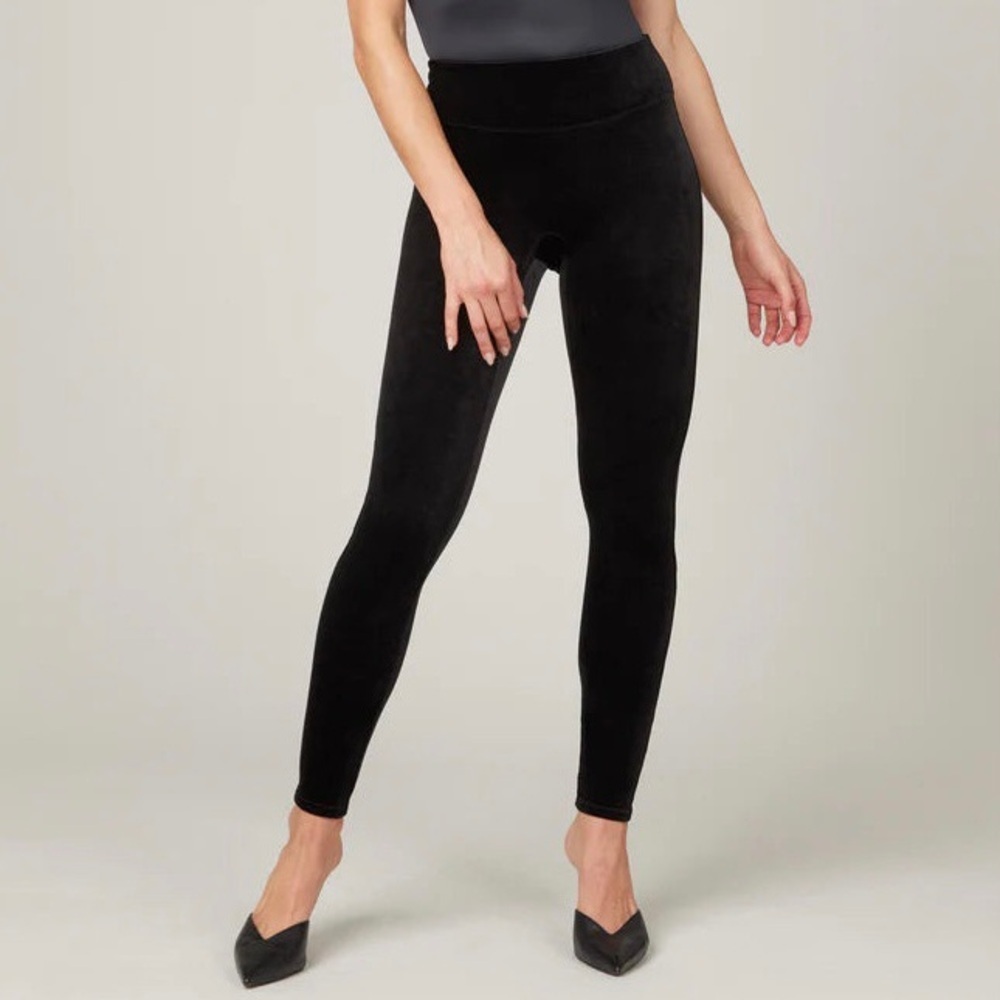 SPANX Velvet Leggings, Black‎